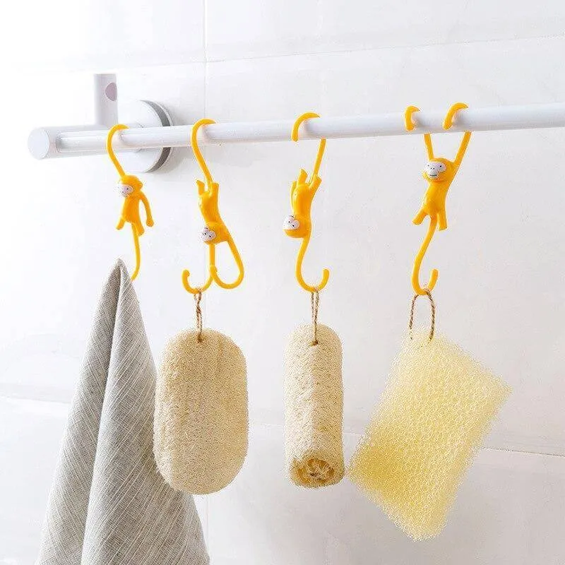 10Pcs Sweet Yellow Monkey Hooks