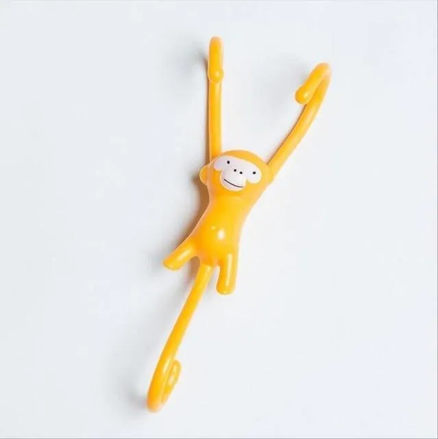 10Pcs Sweet Yellow Monkey Hooks