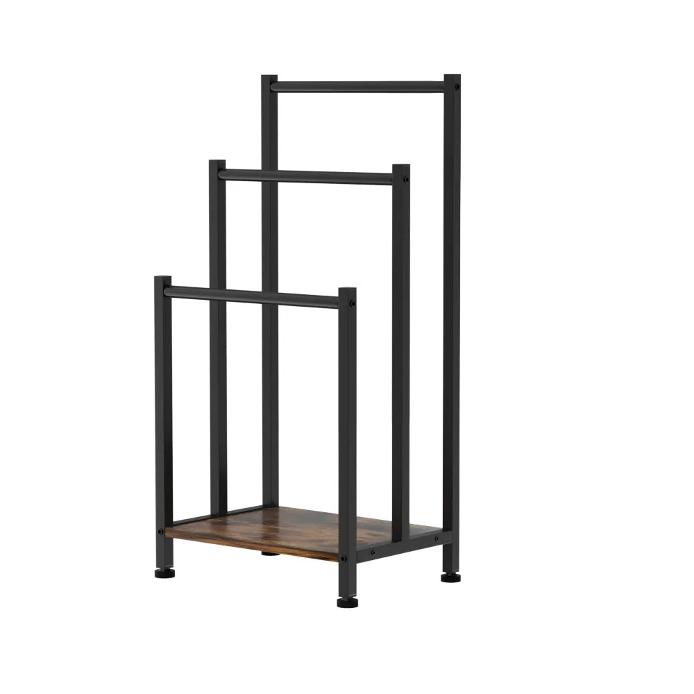 3-Tier Freestanding Towel Rack with Shelf - Artiss