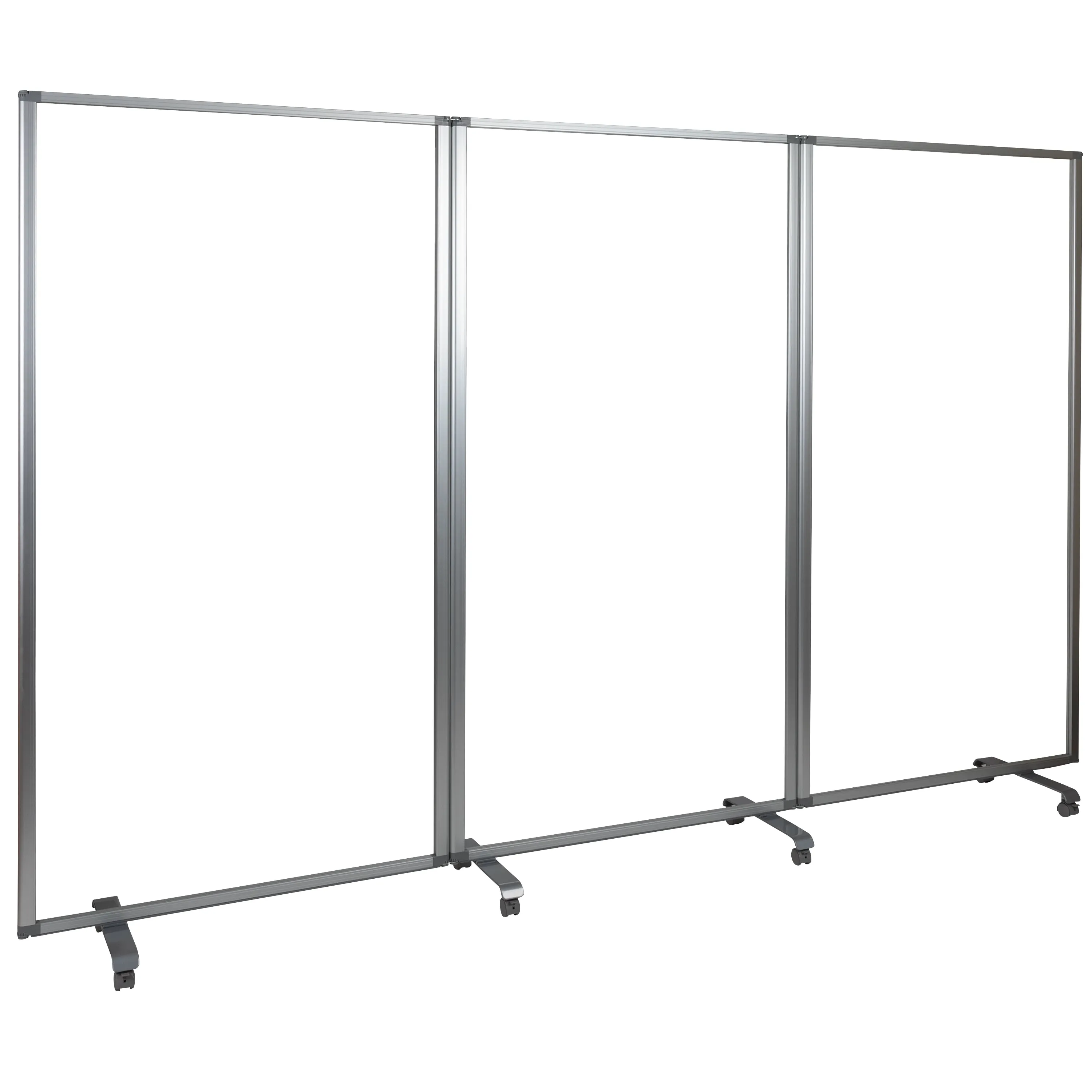 36"L Clear Mobile Partition BR-PTT001-3-AC-90183-GG