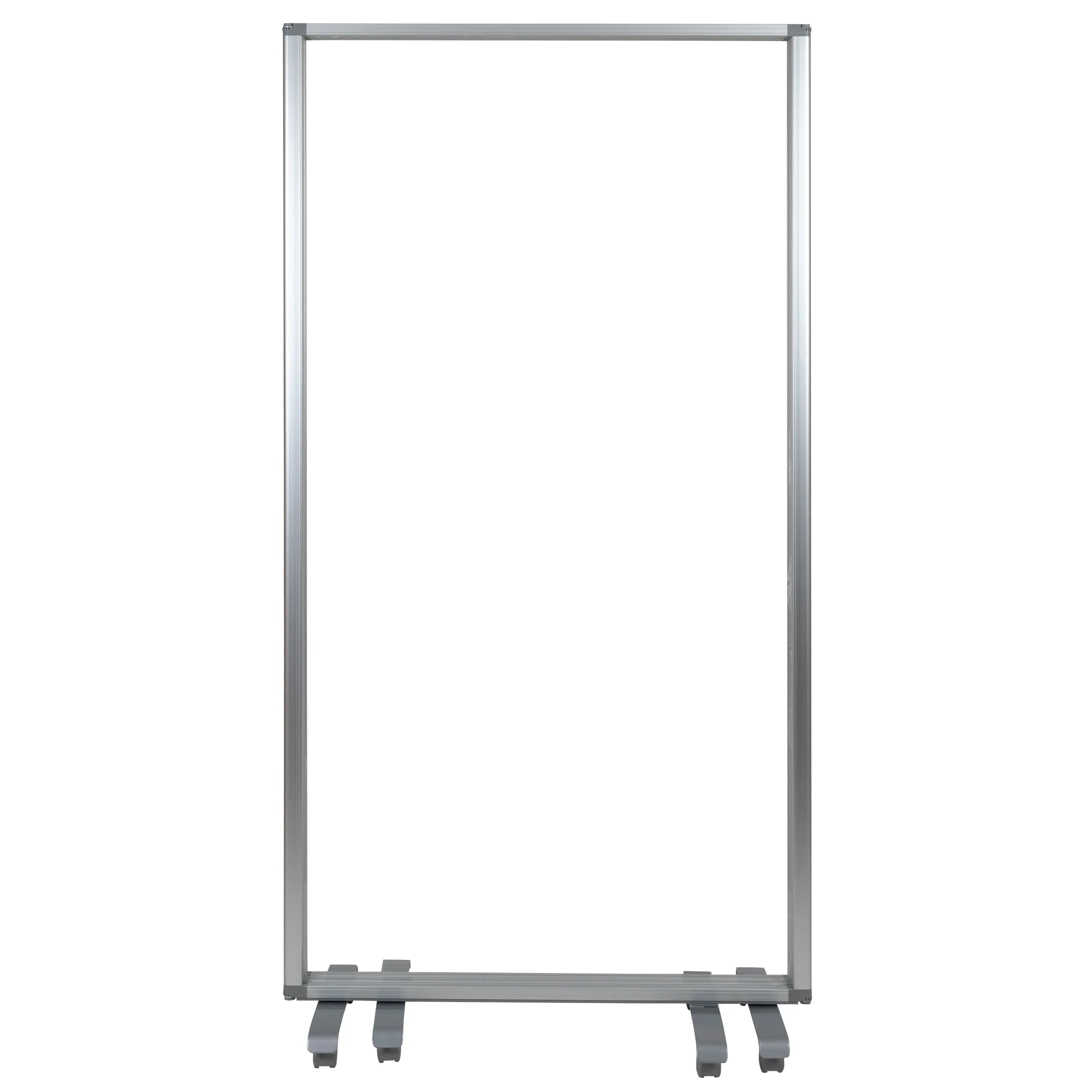 36"L Clear Mobile Partition BR-PTT001-3-AC-90183-GG