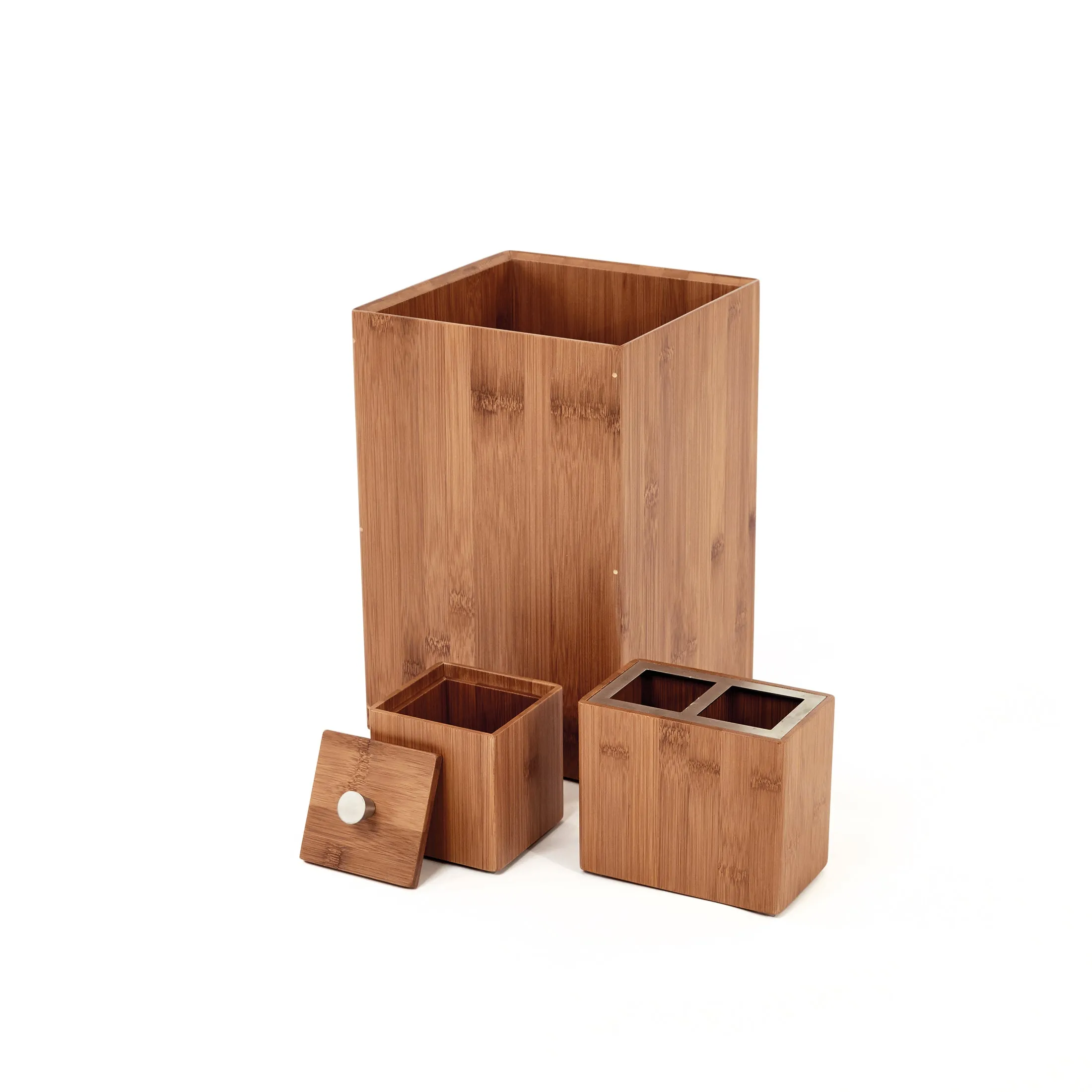 5-Piece Bamboo Bath and Vanity Set