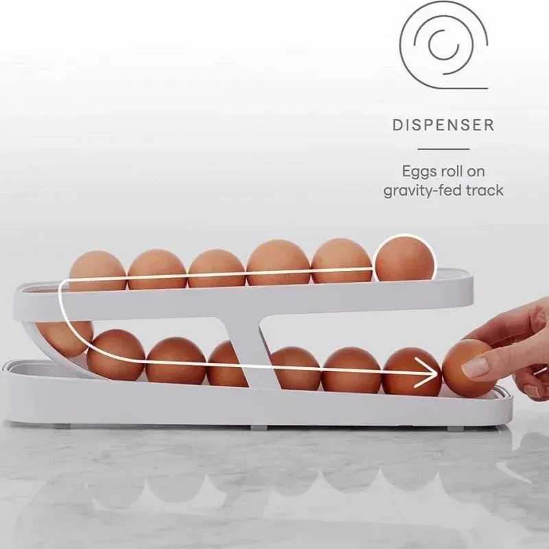 Automatic Scrolling Egg Rack Holder