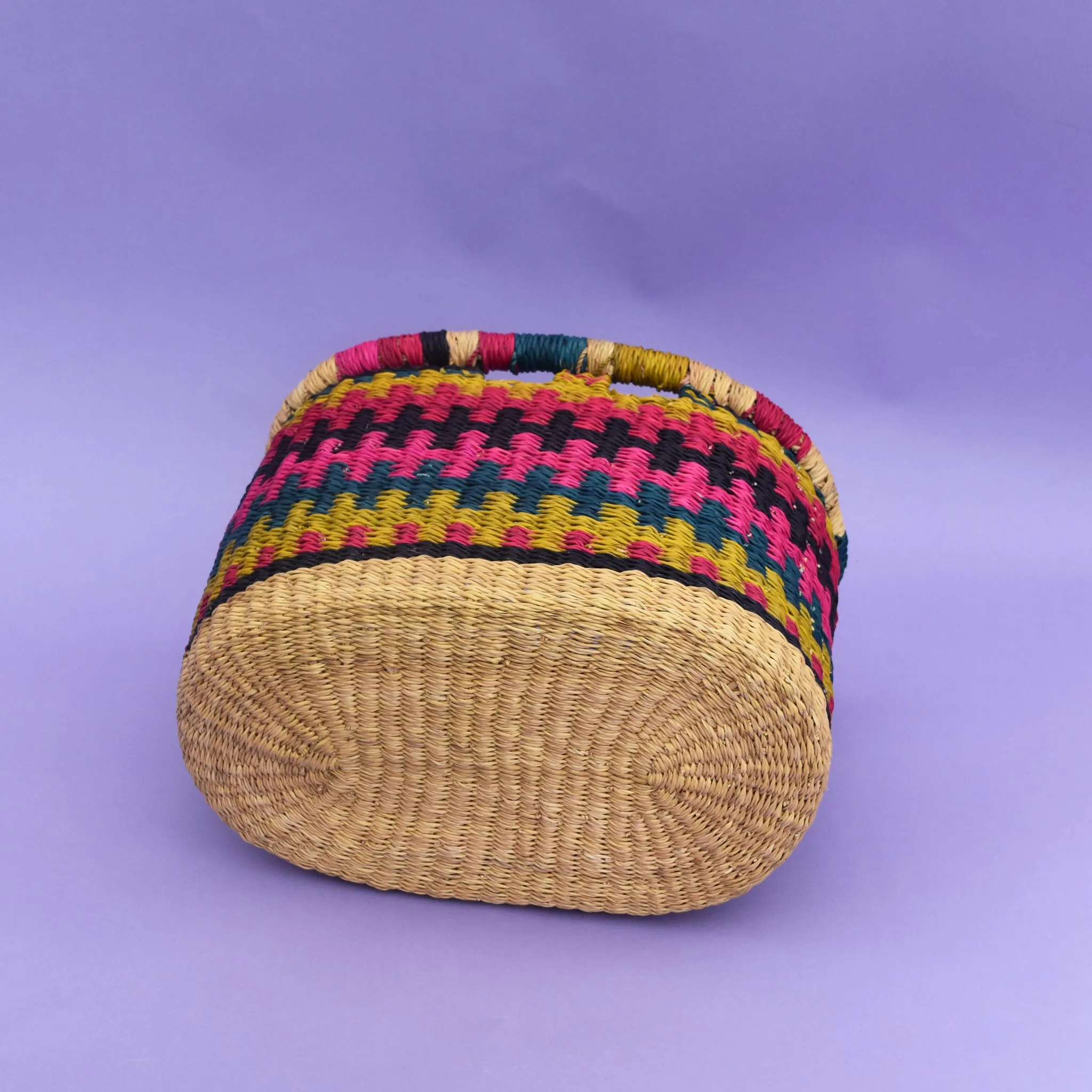 Bicycle Basket with Straps I African Basket - Aya