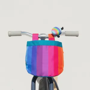 Bike & Scooter Front Canvas Basket | Rainbow