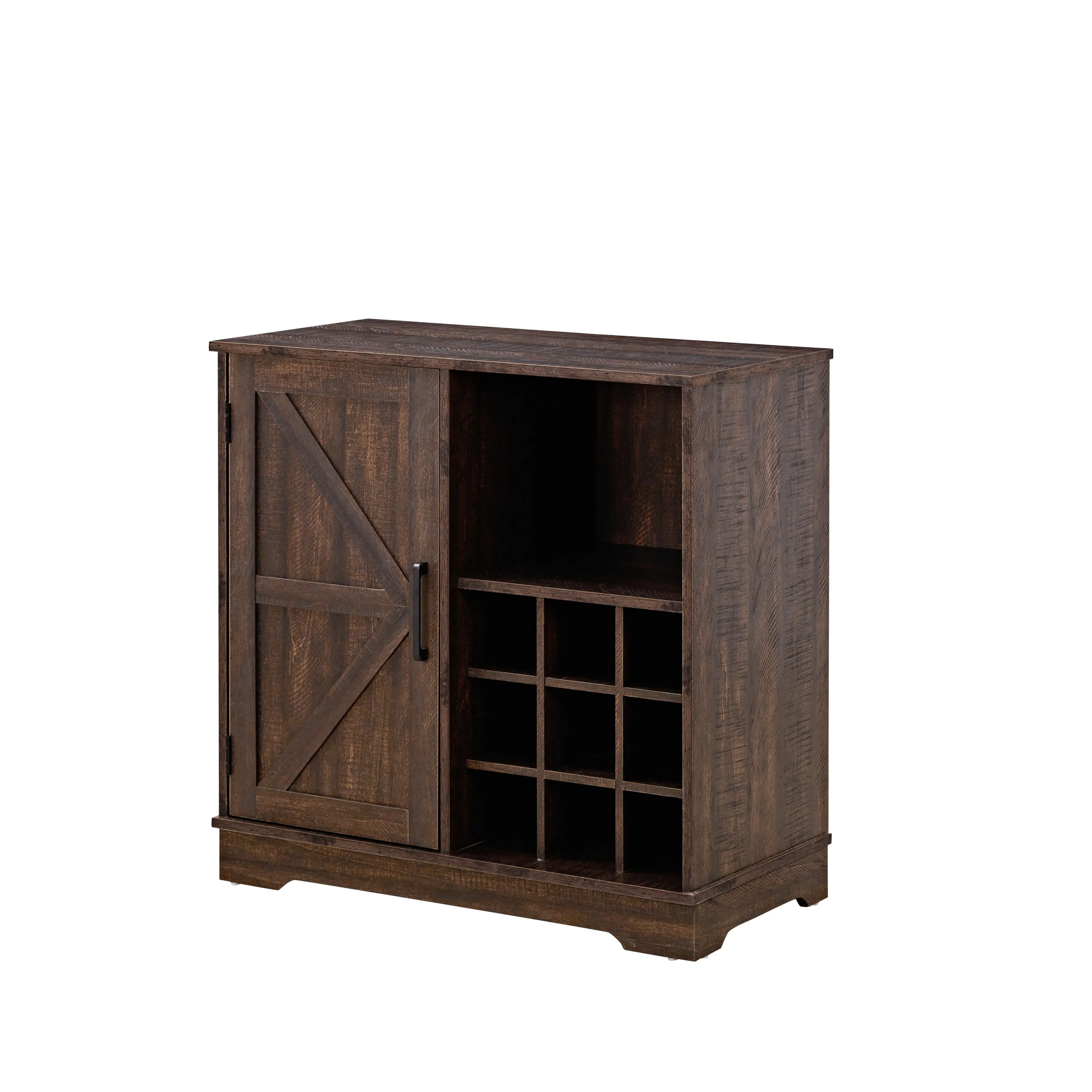 Brock Farmhouse Coffee Bar Cabinet - Espresso