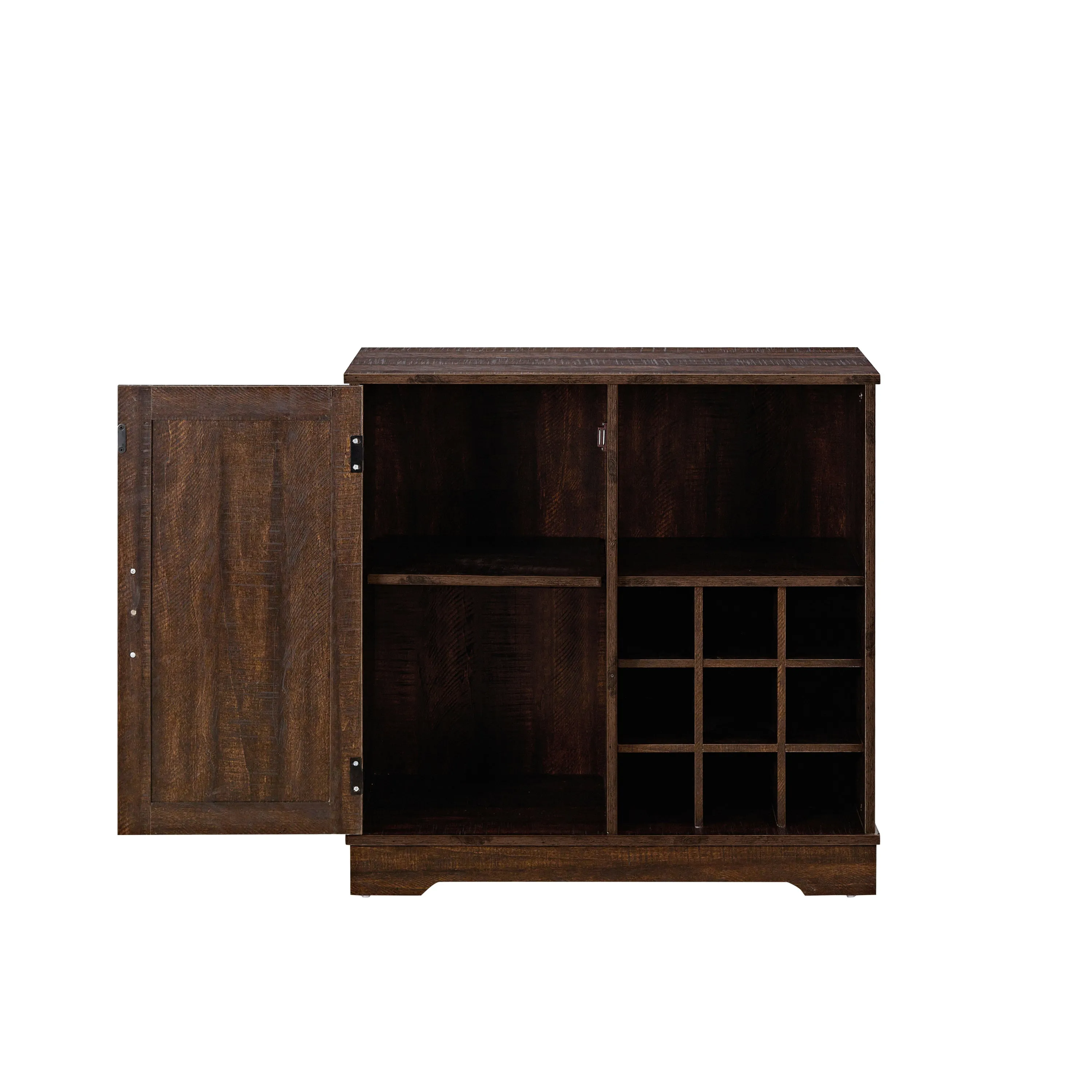 Brock Farmhouse Coffee Bar Cabinet - Espresso