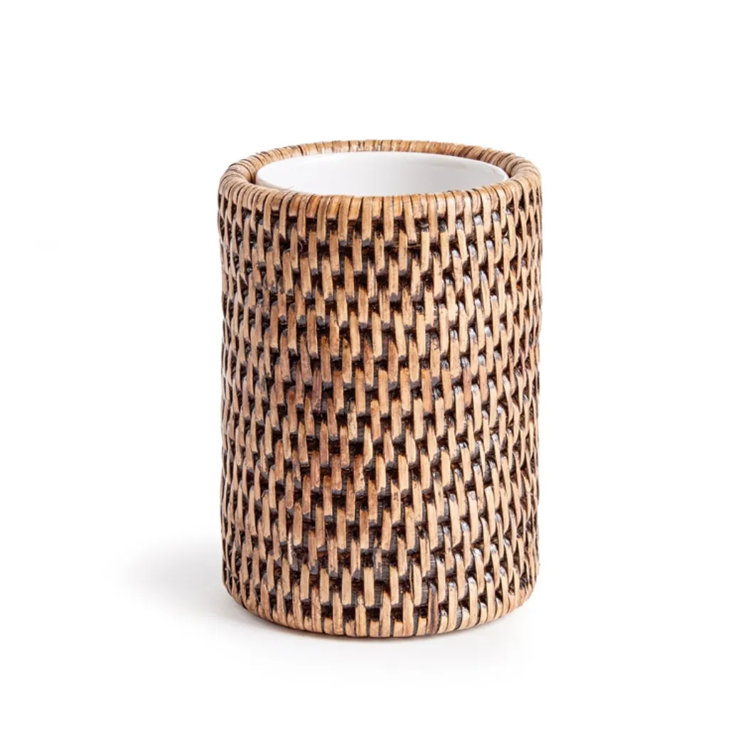 BURMA RATTAN TOOTHBRUSH HOLDER