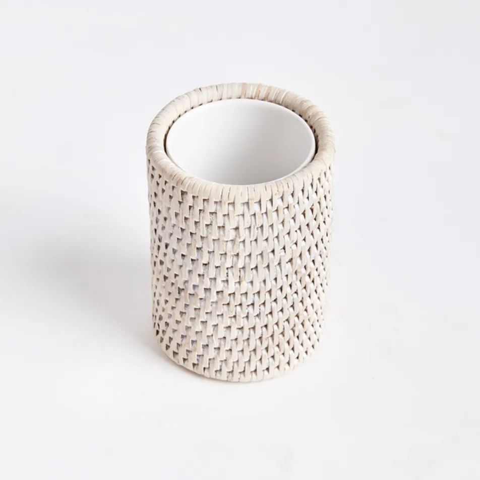 BURMA RATTAN TOOTHBRUSH HOLDER