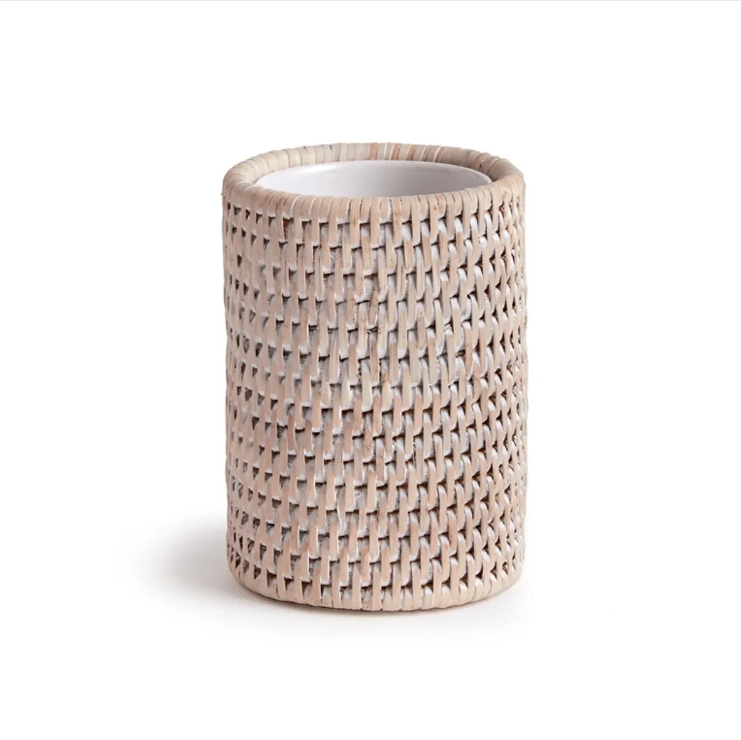 BURMA RATTAN TOOTHBRUSH HOLDER