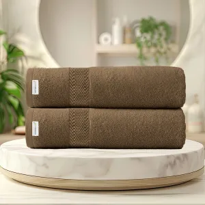 Cotton Bath Towel 70x140 CM 2 Piece Set-Soft Feel, Quick Dry, Highly Absorbent Durable Towels