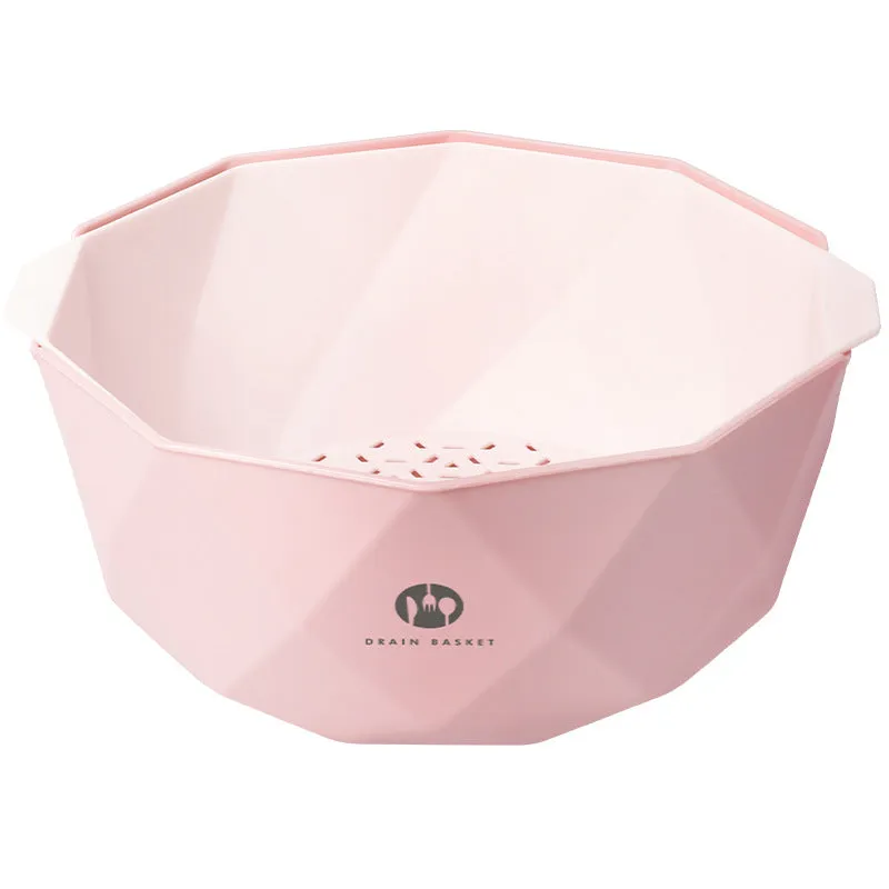 Double-Layer Vegetable Sink Plastic Drain Basket