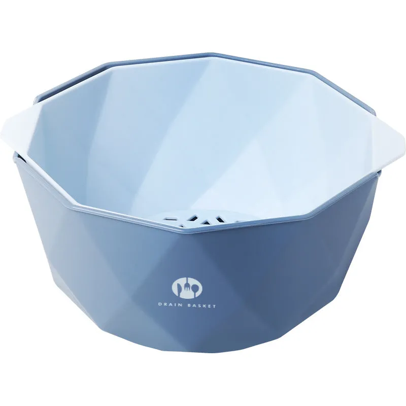 Double-Layer Vegetable Sink Plastic Drain Basket