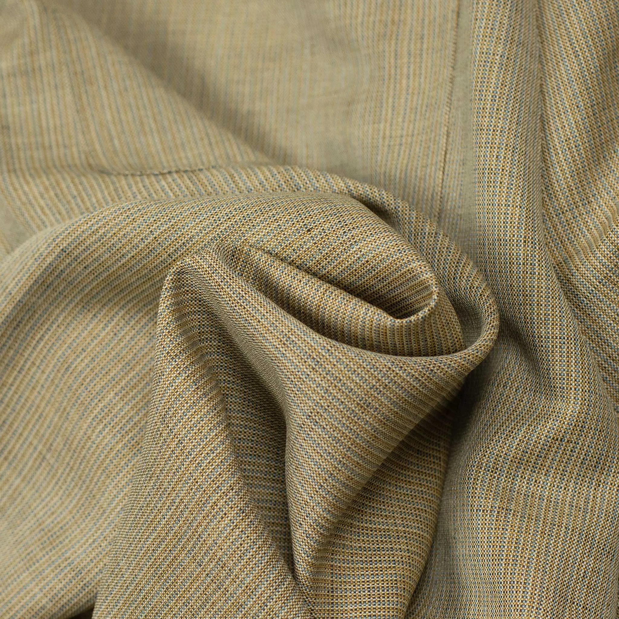 Easy pants in beige and blue lightweight Lovat wool