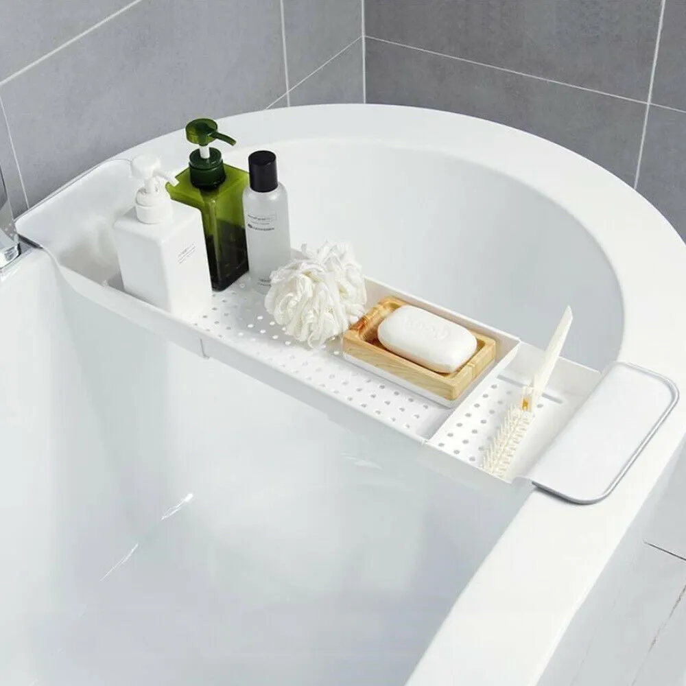 Extendable Plastic Bathtub Tray