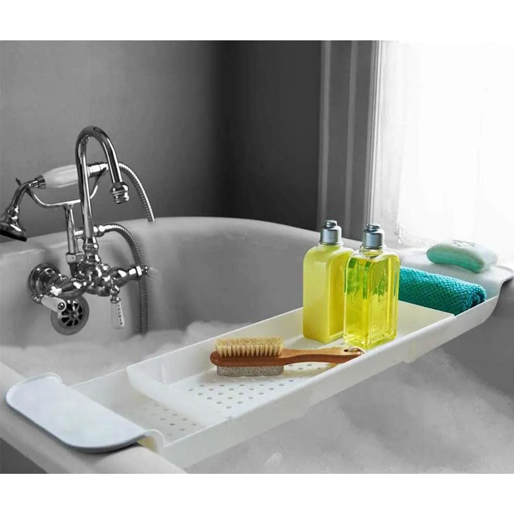 Extendable Plastic Bathtub Tray