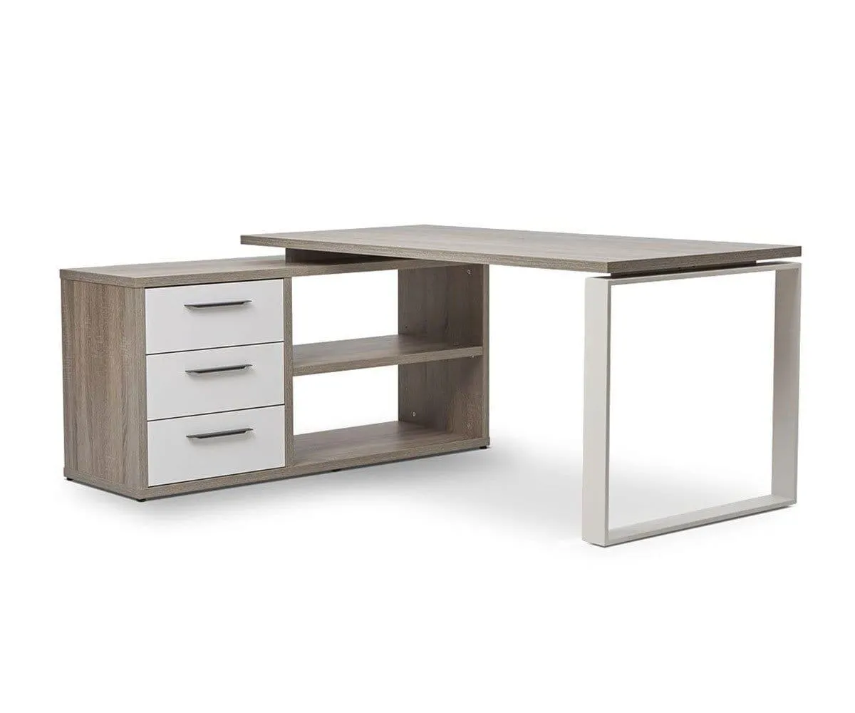 Gammel Desk with Reversible Storage Return