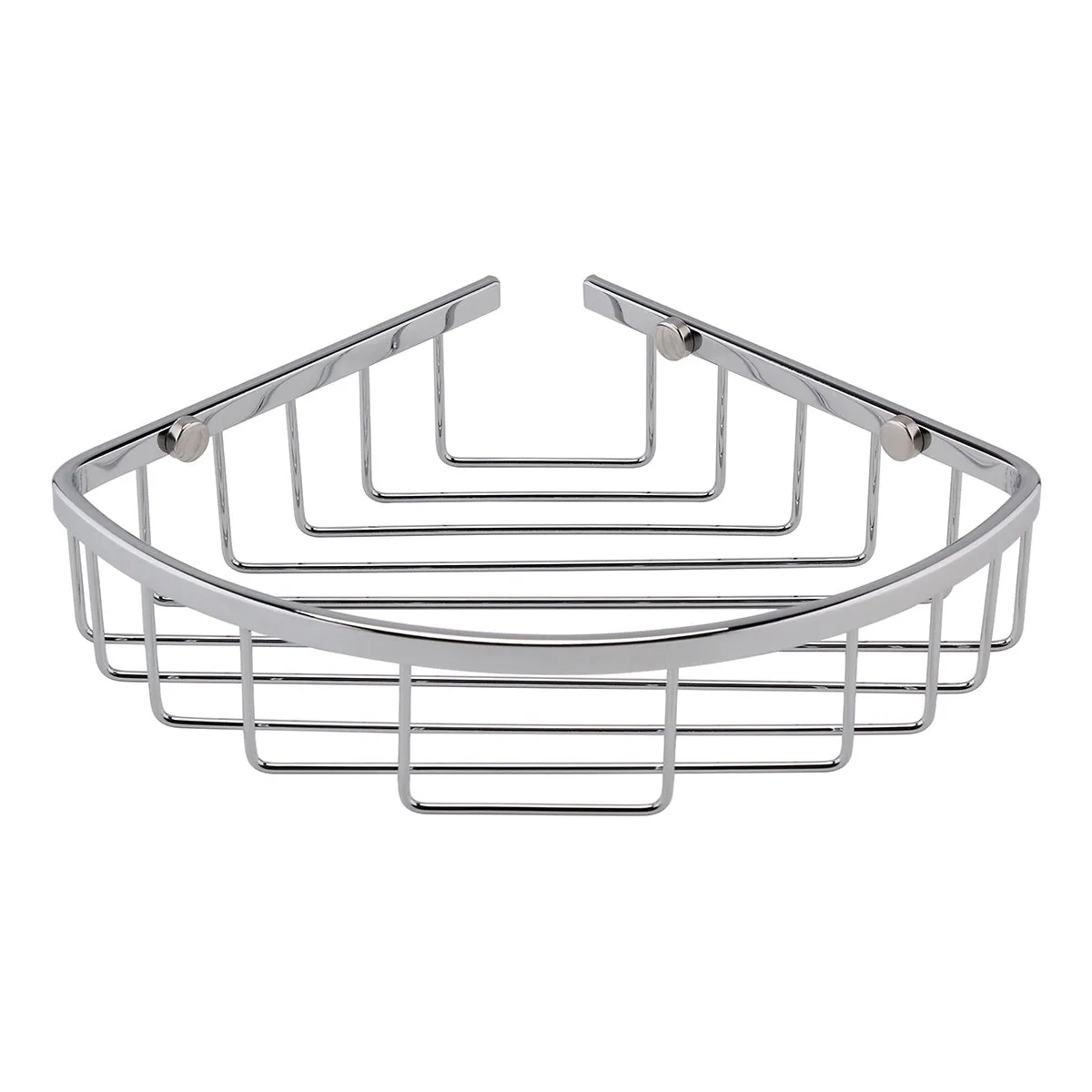 Hudson Reed Deep Corner Storage Basket in Chrome