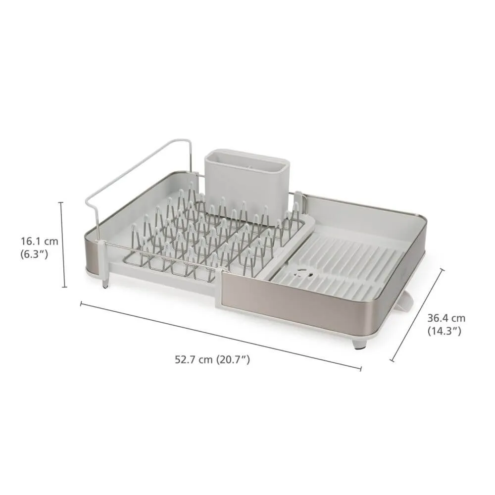 Joseph Joseph Extend Expandable Dish Rack Stainless Steel and Stone