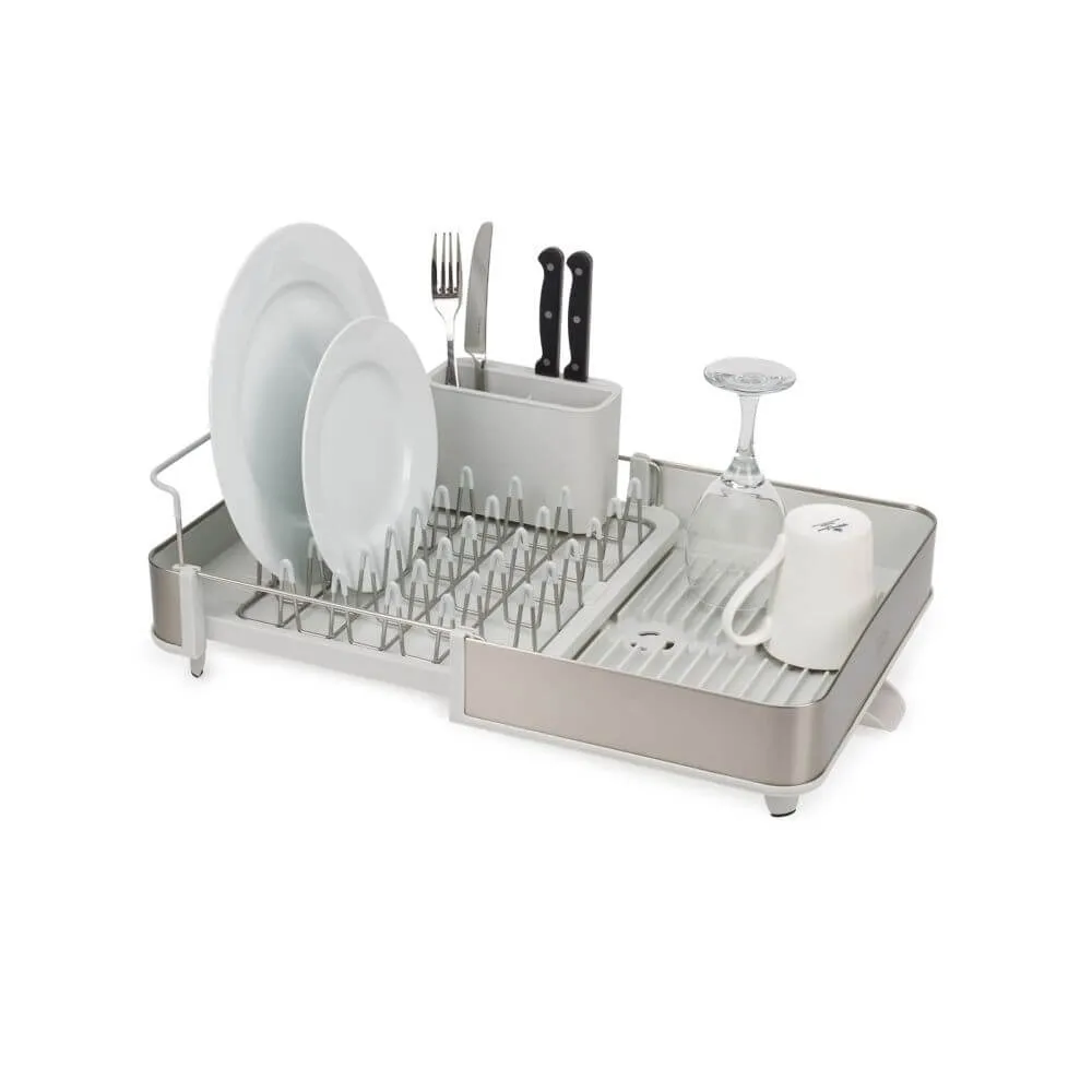 Joseph Joseph Extend Expandable Dish Rack Stainless Steel and Stone