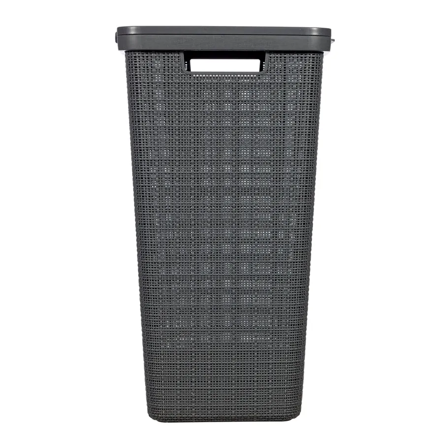 Jute Laundry Hamper 58L Dark Grey