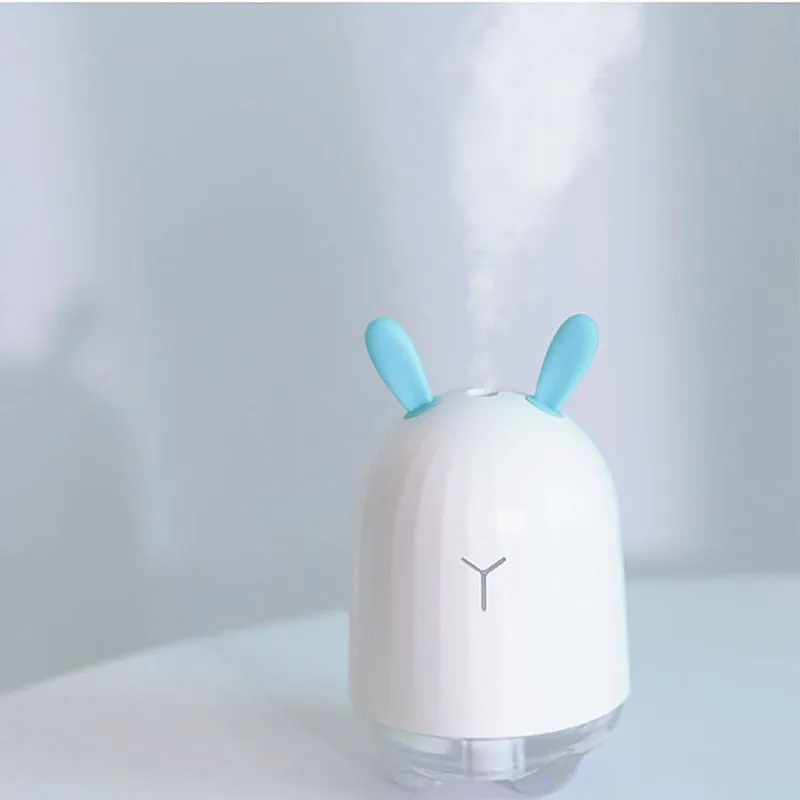 Lovely Rabbit Air Humidifier USB Aroma Diffuser with LED Lamp