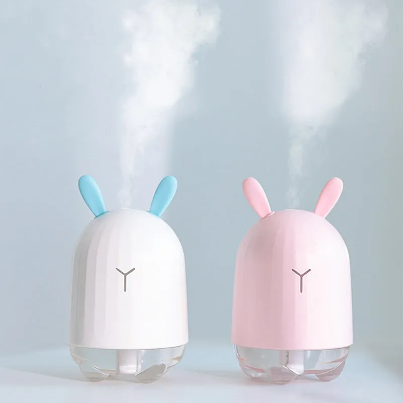 Lovely Rabbit Air Humidifier USB Aroma Diffuser with LED Lamp