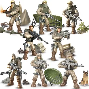 Movable Joint Special Police Team Soldiers 5cm Doll Toy Assembled Soldiers Xj9904 Military Toys