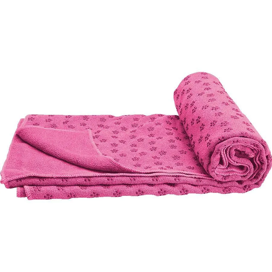 Non-Slip Yoga Towel Dark Pink