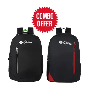 Optima Stylish Office College Water Resistant 15.6 in Laptop Men & Women Backpack 25 L  2n Combo