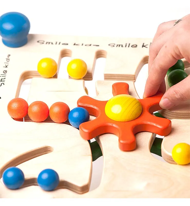 Interactive Bead Maze Steering Toy for Kids