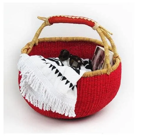 Red Harvest Bolga Ghana Basket