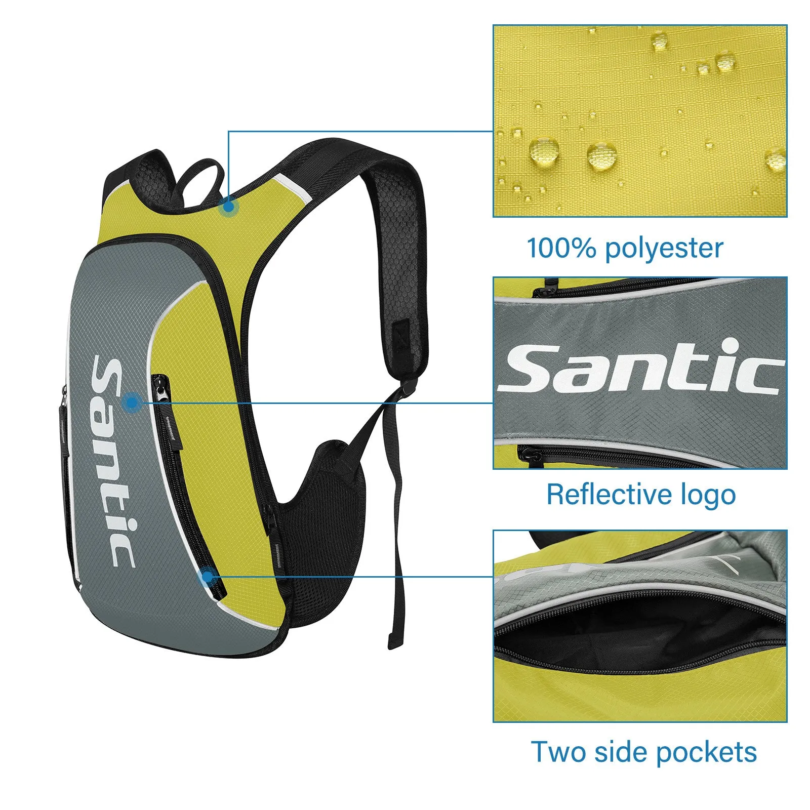 Santic Green Cycling Backpack Light Small