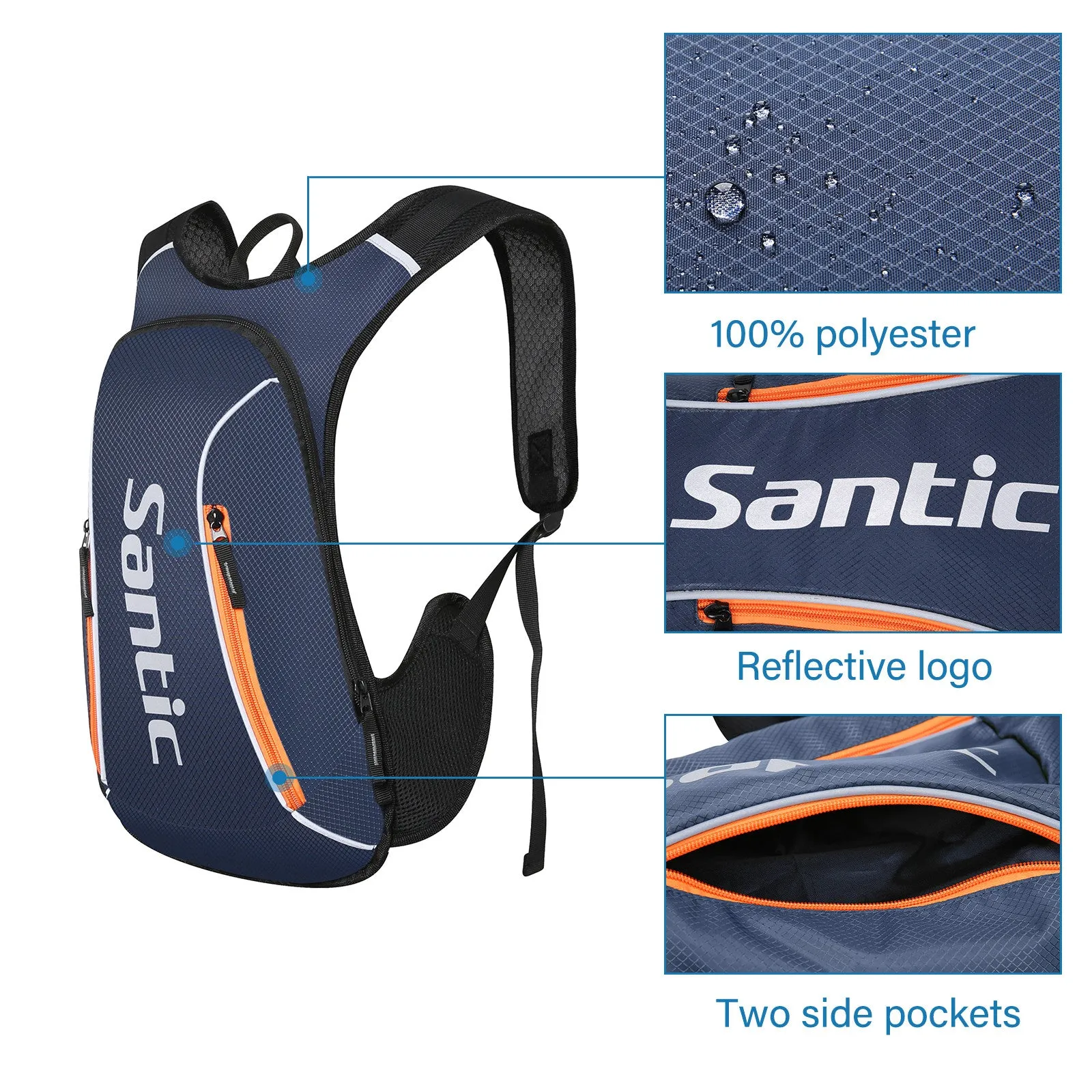 Santic Navy Cycling Backpack Light Small