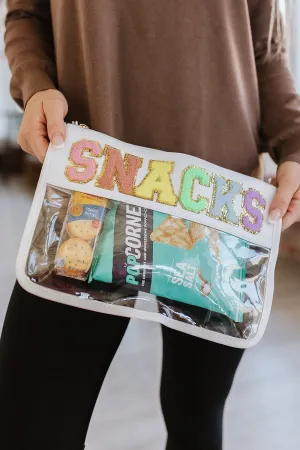 SNACKS Zipped Clear Pouch | PRE ORDER