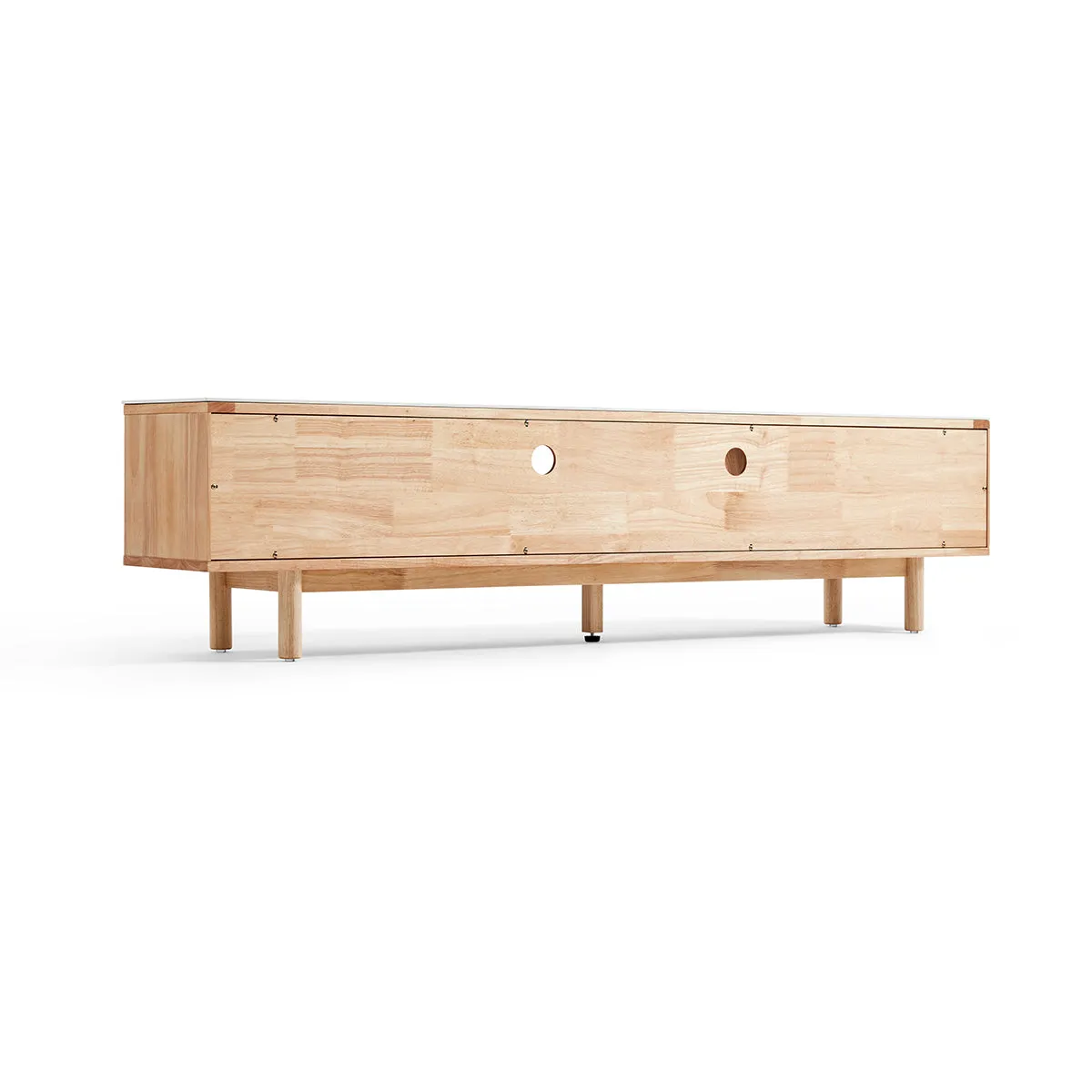 Solid Wood Organic Entertainment Unit TV Console