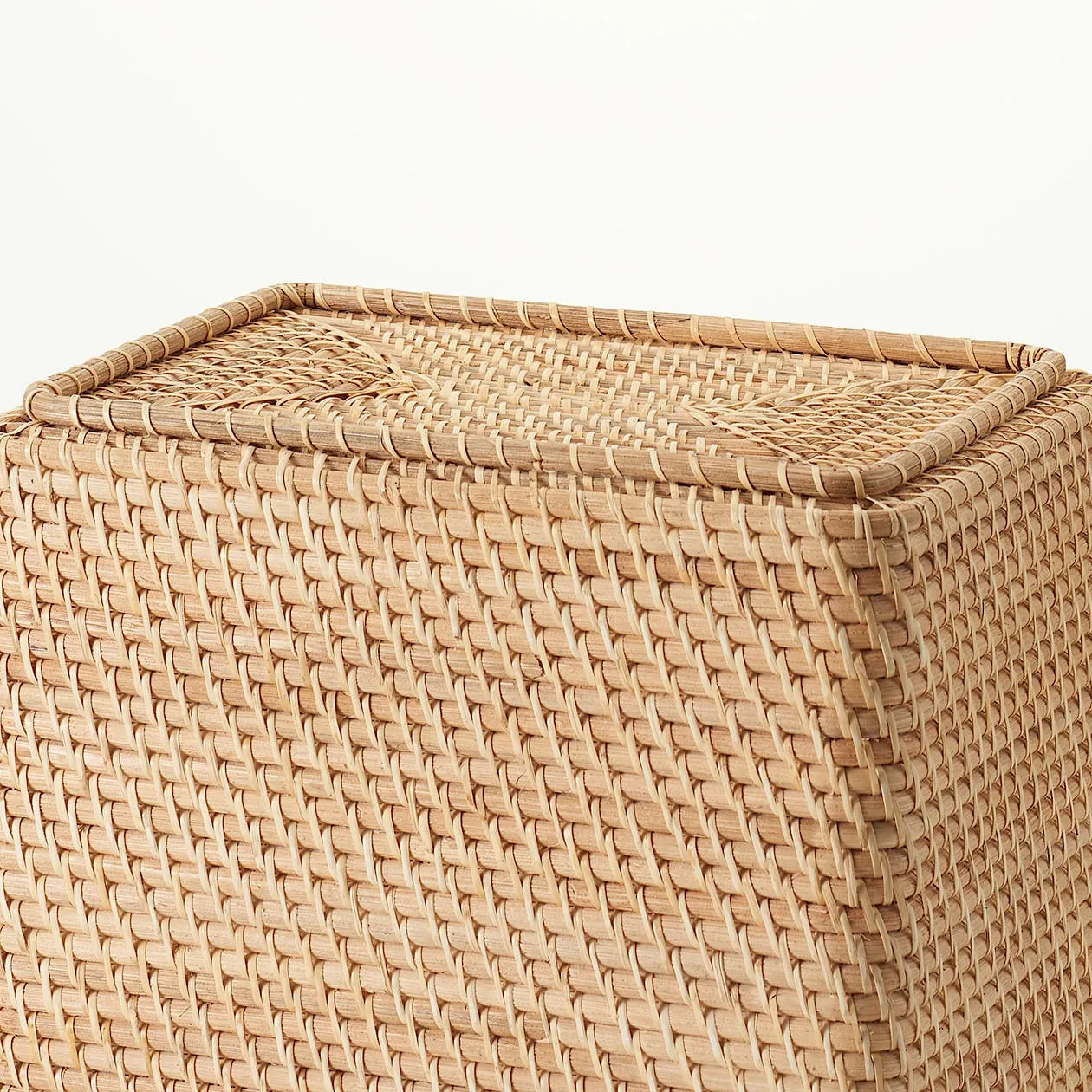 Stackable Rattan Basket - Rectangular