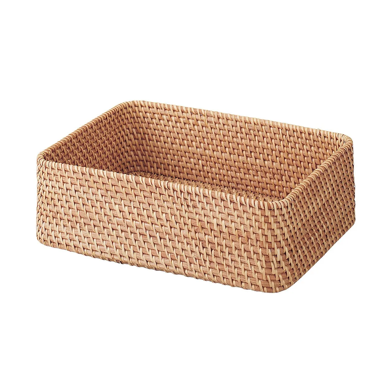 Stackable Rattan Basket - Rectangular