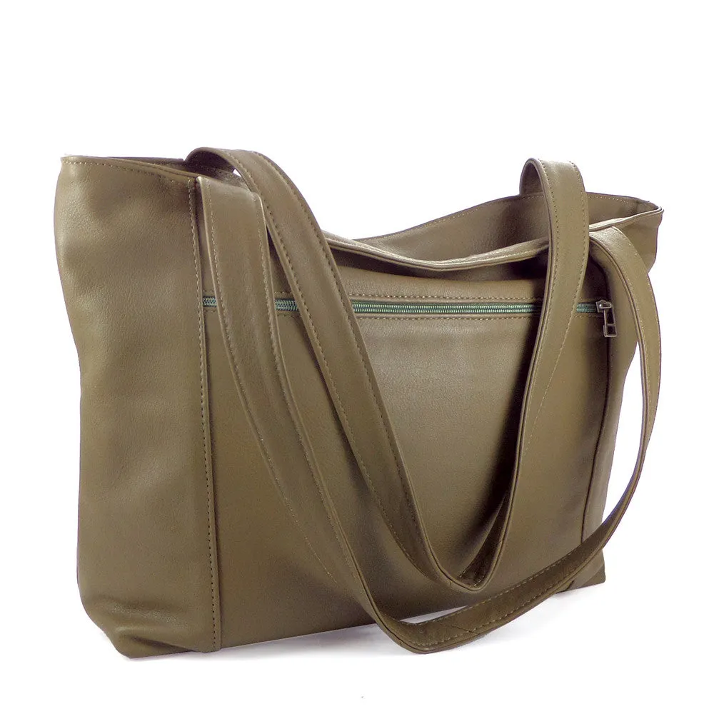 Sven lightweight large leather tote