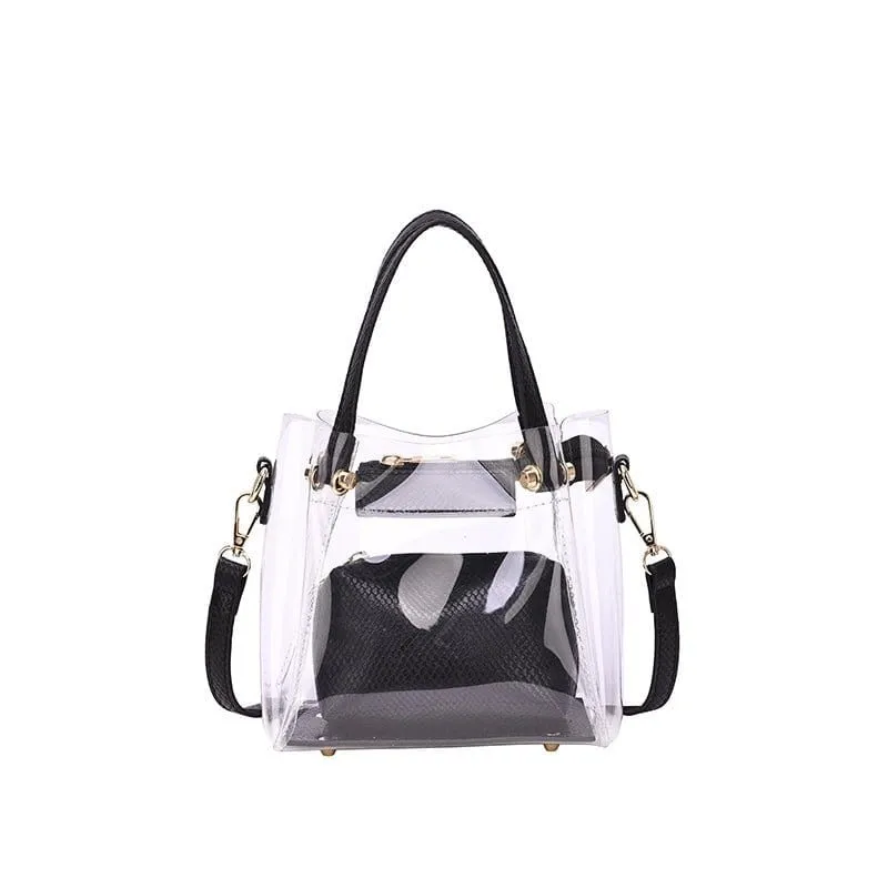 TB20620 Transparent Clear Mini Tote/Crossbody