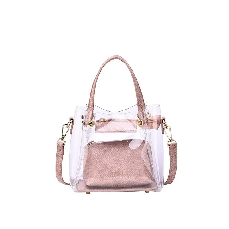 TB20620 Transparent Clear Mini Tote/Crossbody