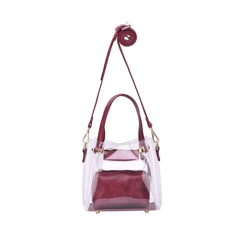 TB20620 Transparent Clear Mini Tote/Crossbody