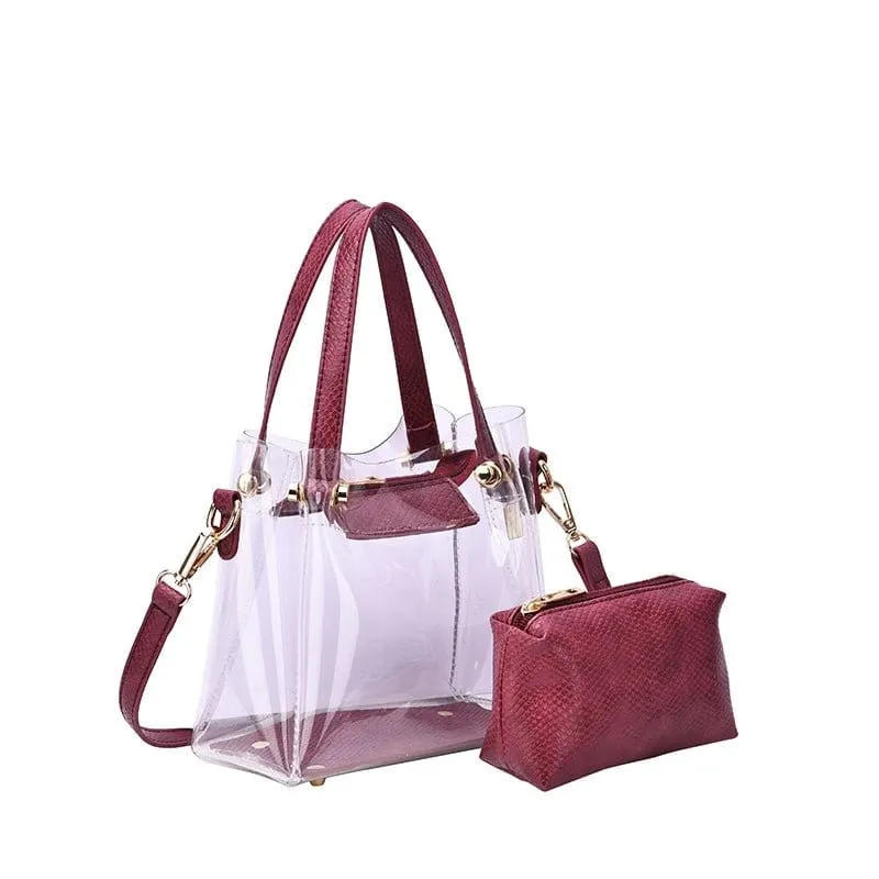 TB20620 Transparent Clear Mini Tote/Crossbody