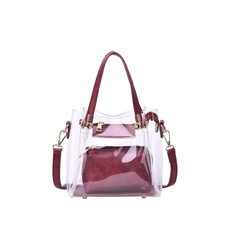 TB20620 Transparent Clear Mini Tote/Crossbody