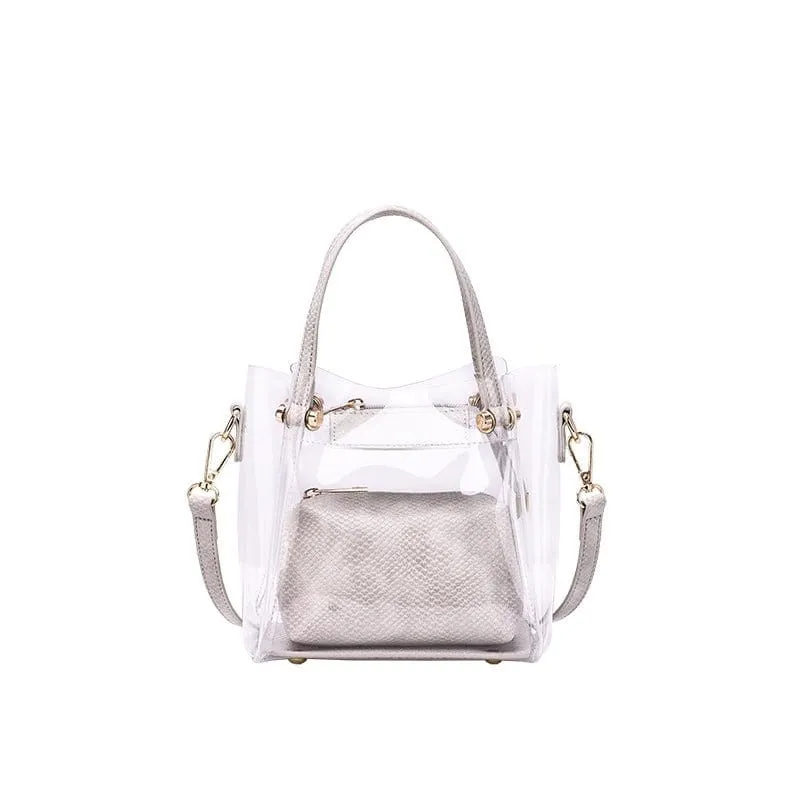 TB20620 Transparent Clear Mini Tote/Crossbody