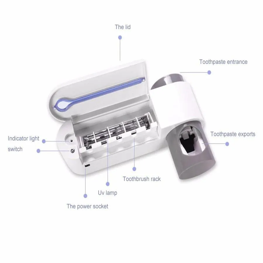 UV Toothbrush Sterilizer and Dispenser