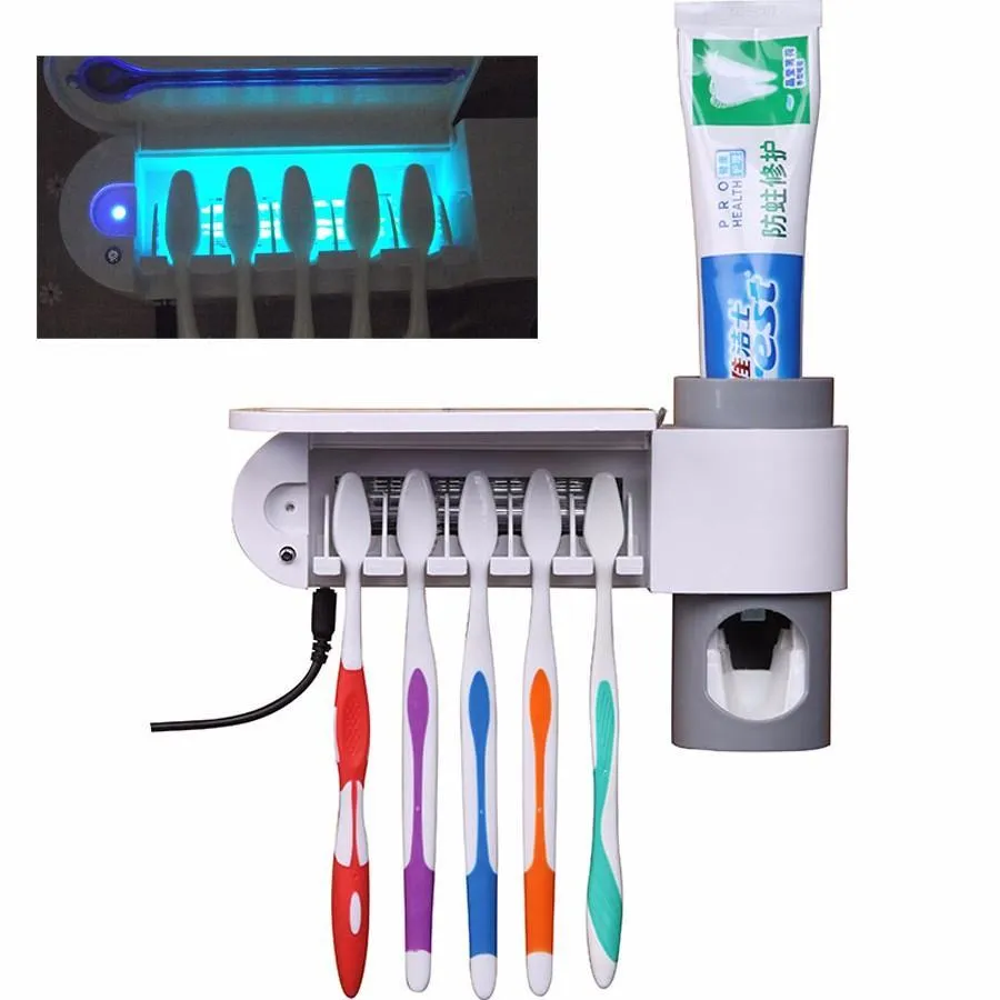 UV Toothbrush Sterilizer and Dispenser