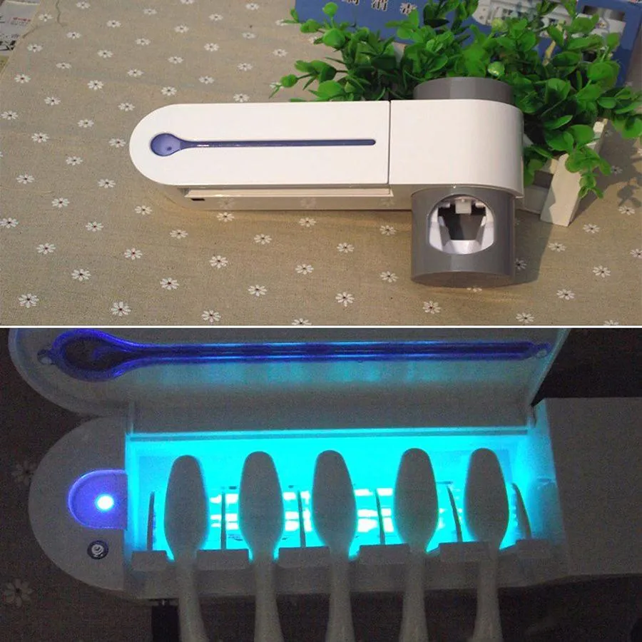 UV Toothbrush Sterilizer and Dispenser