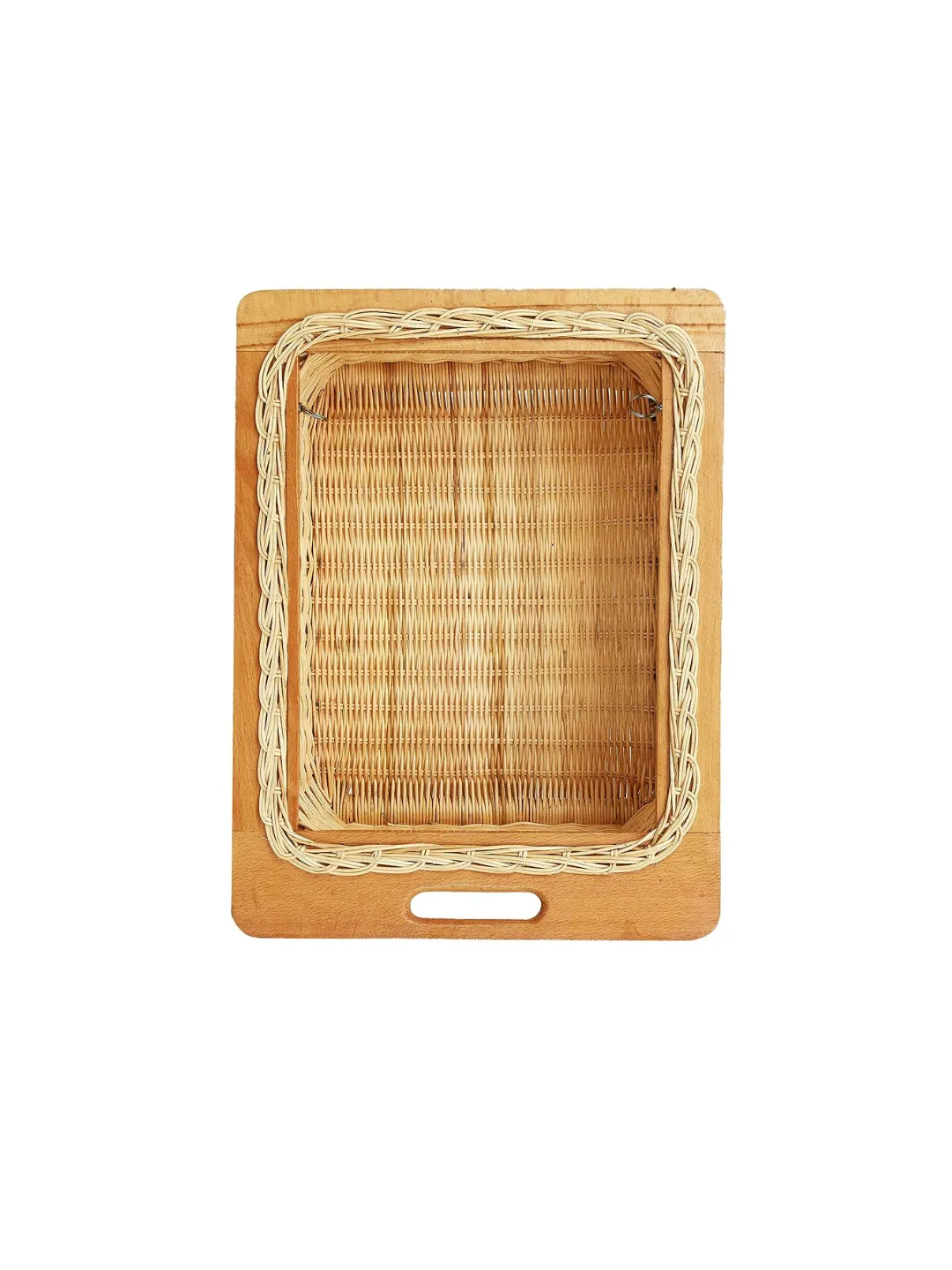 Wicker Basket for Modular Kitchen | Pull Out Wicker Basket 20 x 20 x 8 - Siya