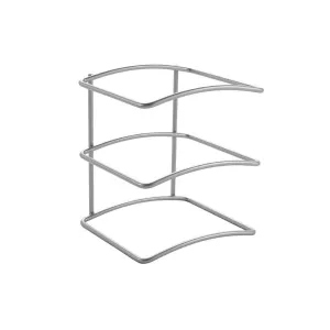 Wrappy 3 Tier Kitchen Roll Holder Silver